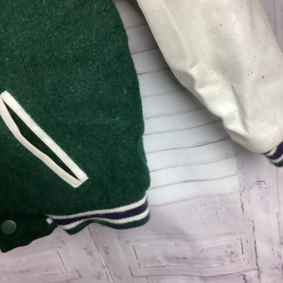 Vintage Y2K Sesame Street Cookie Monster Varsity Jacket Snap Front 5T - Picture 8 of 14